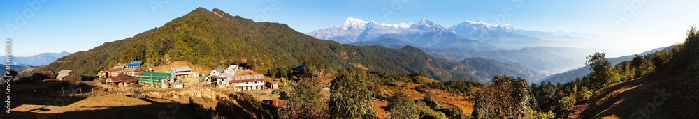 Annapurna range, Phanchase Bhanjyang village