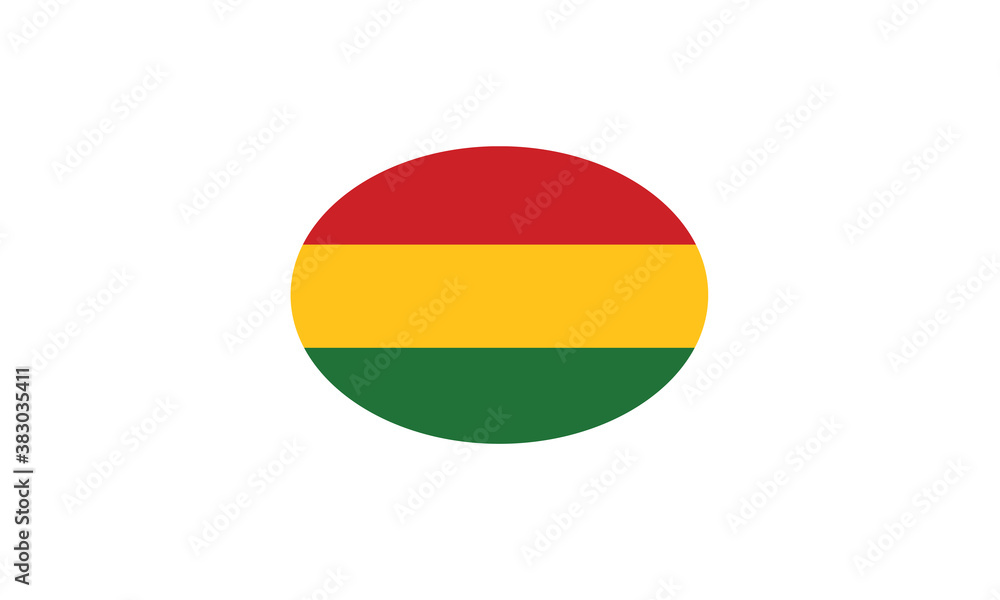 Bolivia flag oval circle vector illustration Bolivia flag oval circle vector illustration
