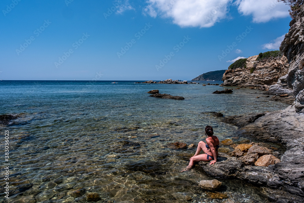 Isola d'Elba, vista dalla spiaggia
