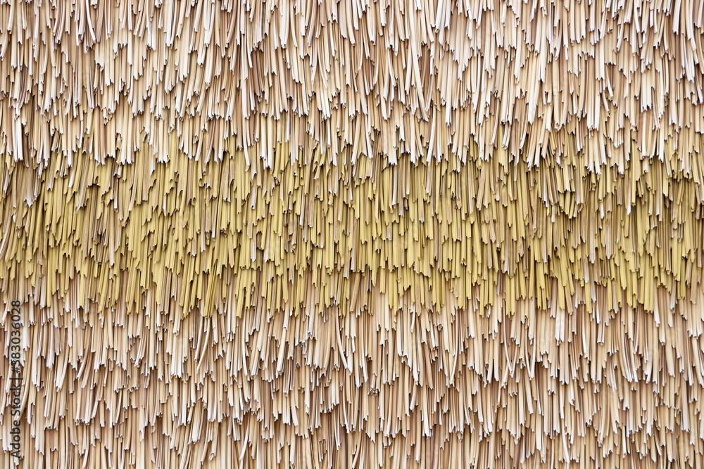 Εκτύπωση καμβά Thatched roof texture. Natural background.