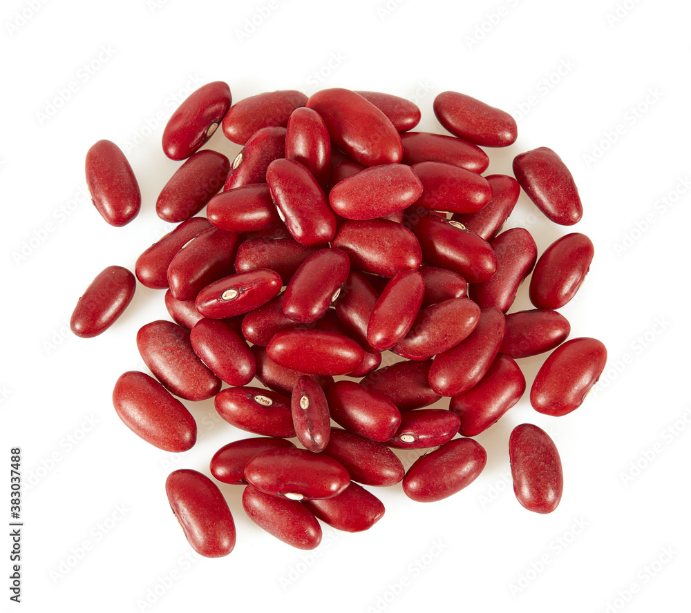 red beans isolated on white background red beans isolated on white background