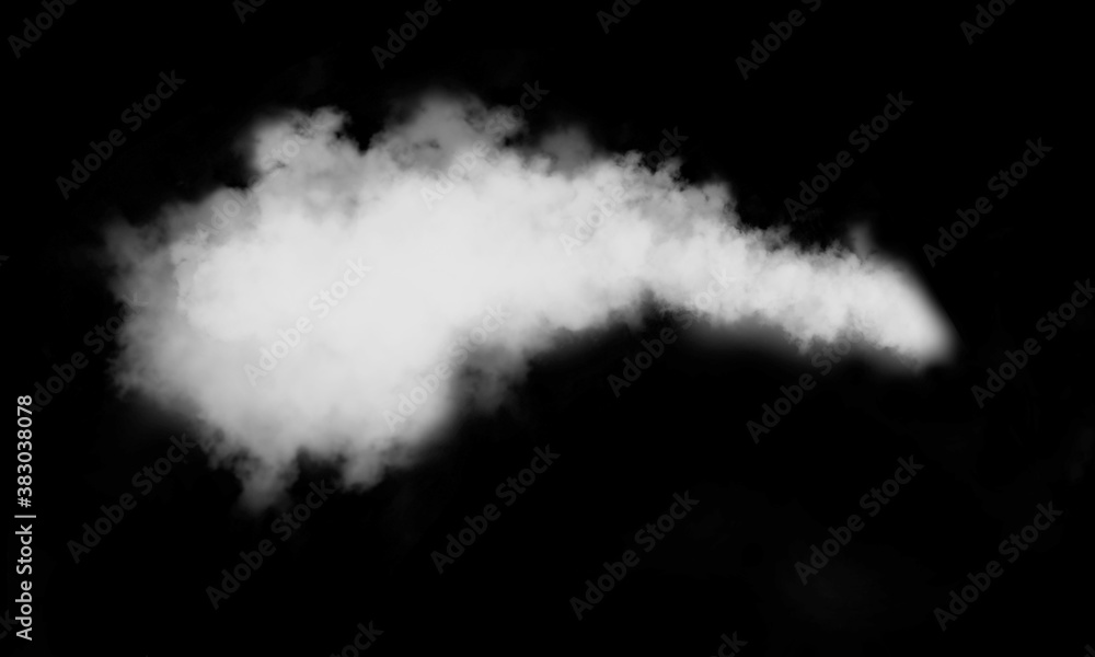 Real white smoke in a black background, easy to use material Real white smoke in a black background, easy to use material