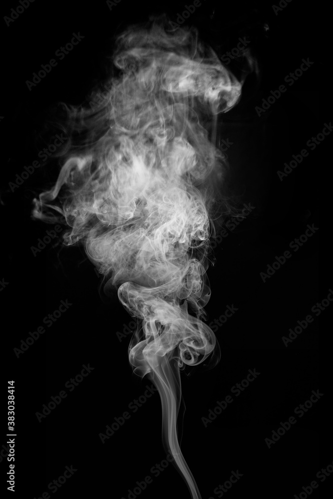 Real white smoke in a black background, easy to use material Real white smoke in a black background, easy to use material