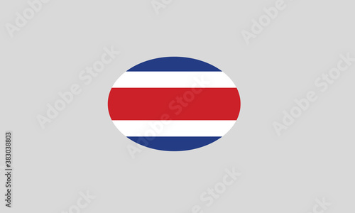 Free Download Costa Rica flag oval circle vector illustration - GFXLoad