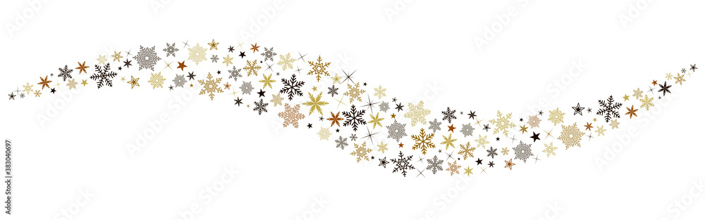 Décoration de noël avec étoiles et flocons de neige Décoration de noël avec étoiles et flocons de neige