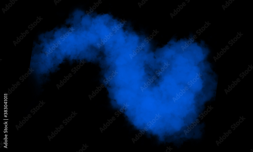 Colored smoke on a black background, easy to use material Colored smoke on a black background, easy to use material