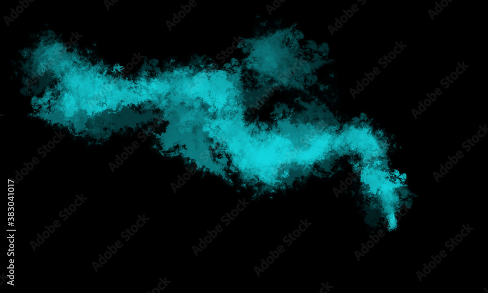 Colored smoke on a black background, easy to use material Colored smoke on a black background, easy to use material