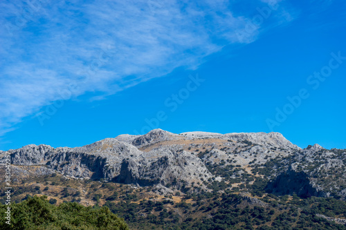 vistas de la sierra del Endrinal en el parque natural de Grazalema, Andalucía