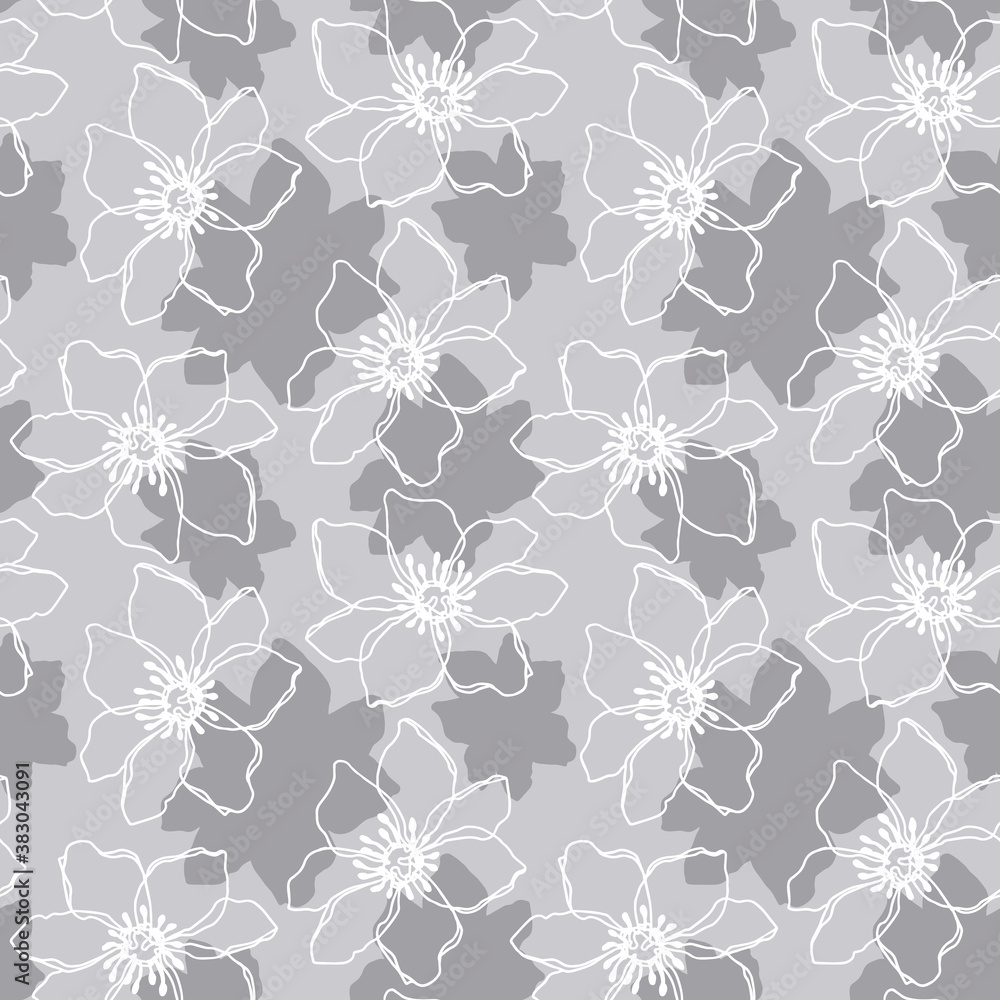 Floral seamless pattern with beautiful flowers Floral seamless pattern with beautiful flowers