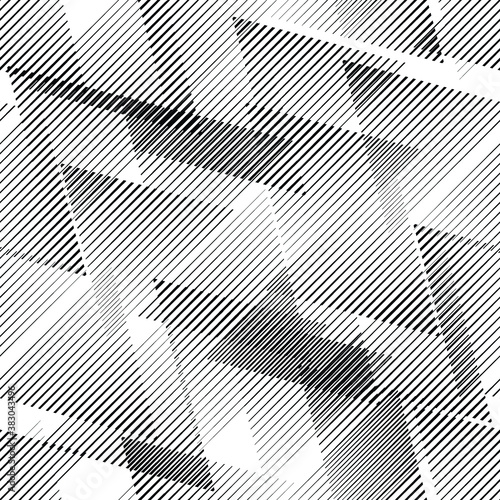 Seamless pattern with speed lines.Triangles
 unusual poster Design .repeating , diagonal, slanting, oblique Black Vector stripes .Geometric shape. Endless texture