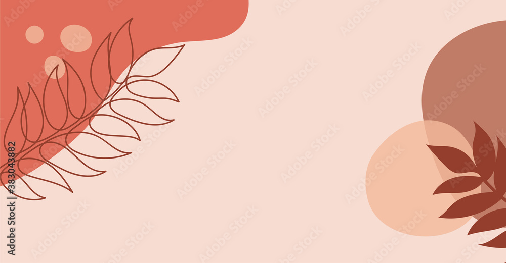Autumn leaf in a hand drawn linear style on colorful abstract background. Autumn leaf in a hand drawn linear style on colorful abstract background.
