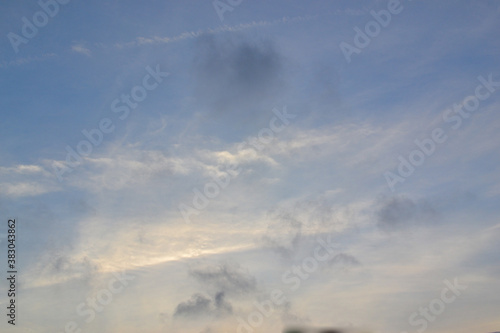 cloud and blue sky in the day. Sky background © Anastasiia K.