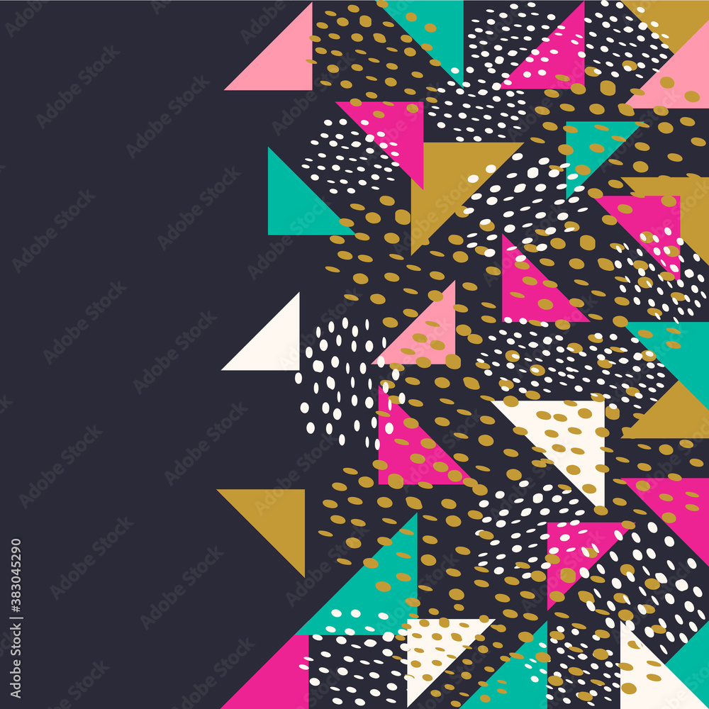 Background of geometric shapes. Colorful mosaic pattern. Background of geometric shapes. Colorful mosaic pattern.