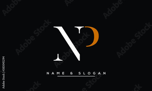 NP, PN, N, P  Abstract Letters Logo Monogram