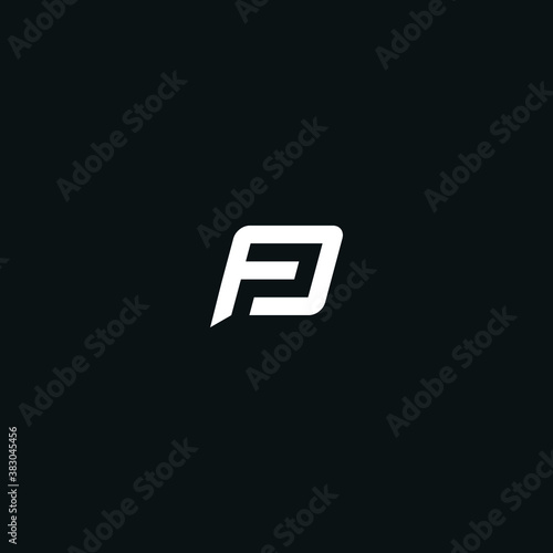 FP / PF initial logo design photo