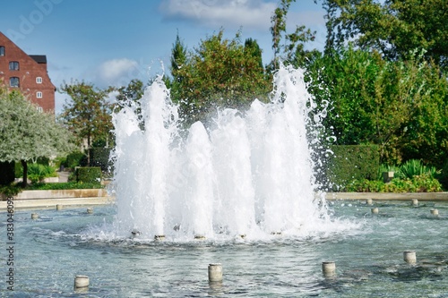 waterspout fountain at waterfront park, Amaliehavn