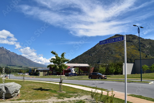 The view of mountains with road in Queenstown, New Zealand © Yujun
