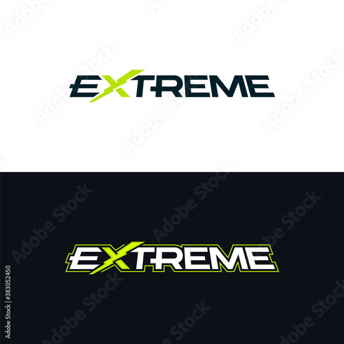 Extreme logo. Logotype with the word extreme. Vector design