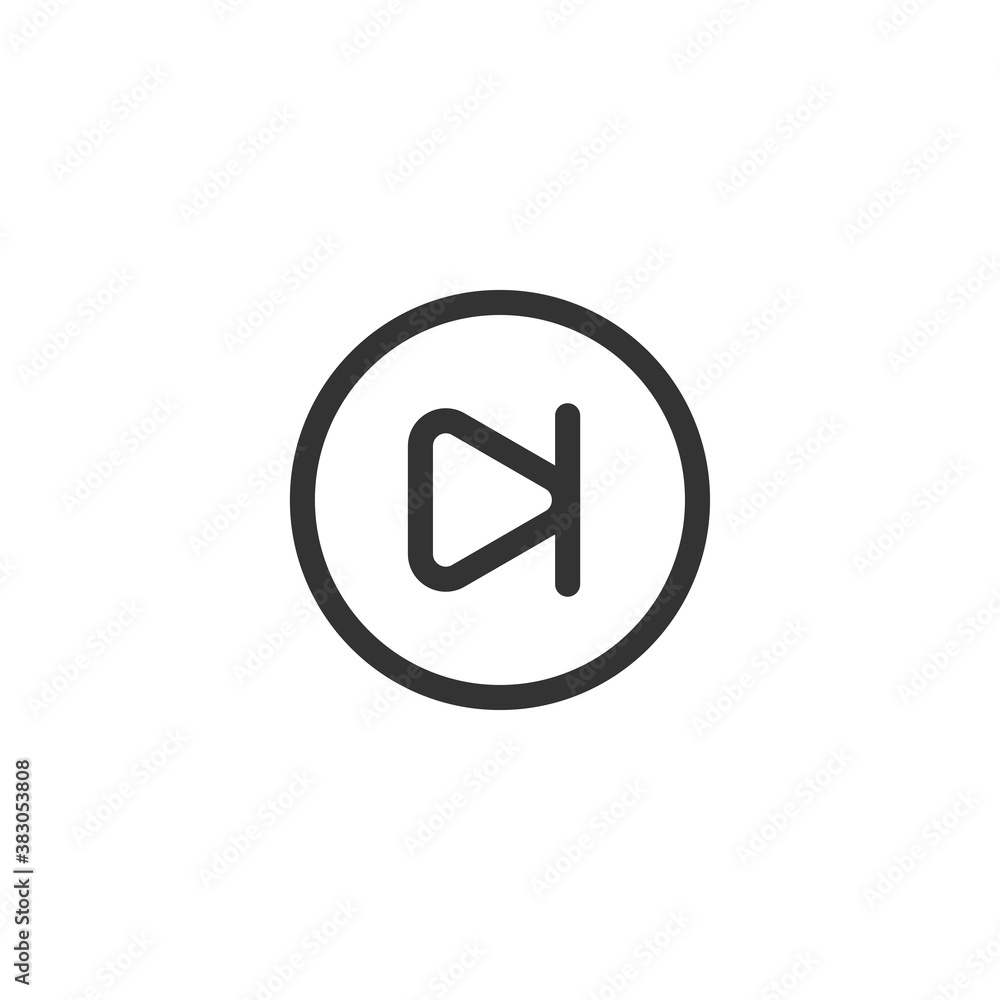 Forward button icon. Multimedia symbol modern, simple, vector, icon for website design, mobile app, ui. Vector Illustration