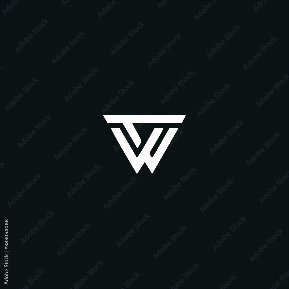 TW / WT initial logo design vector TW / WT initial logo design vector