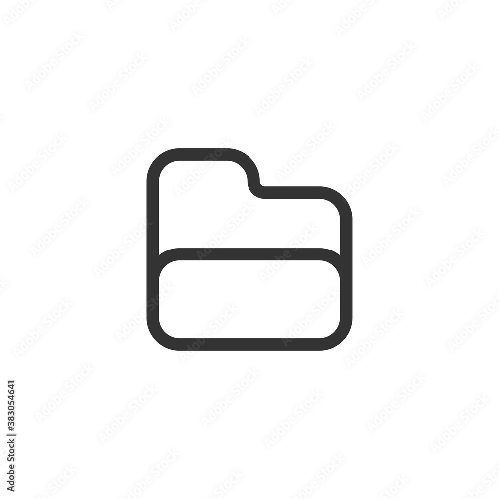 Folder icon. Document symbol modern, simple, vector, icon for website design, mobile app, ui. Vector Illustration Folder icon. Document symbol modern, simple, vector, icon for website design, mobile app, ui. Vector Illustration