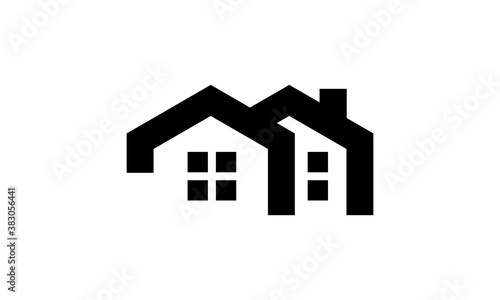 twin home logo vector
