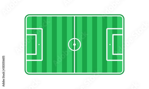 Football field illustration vector design