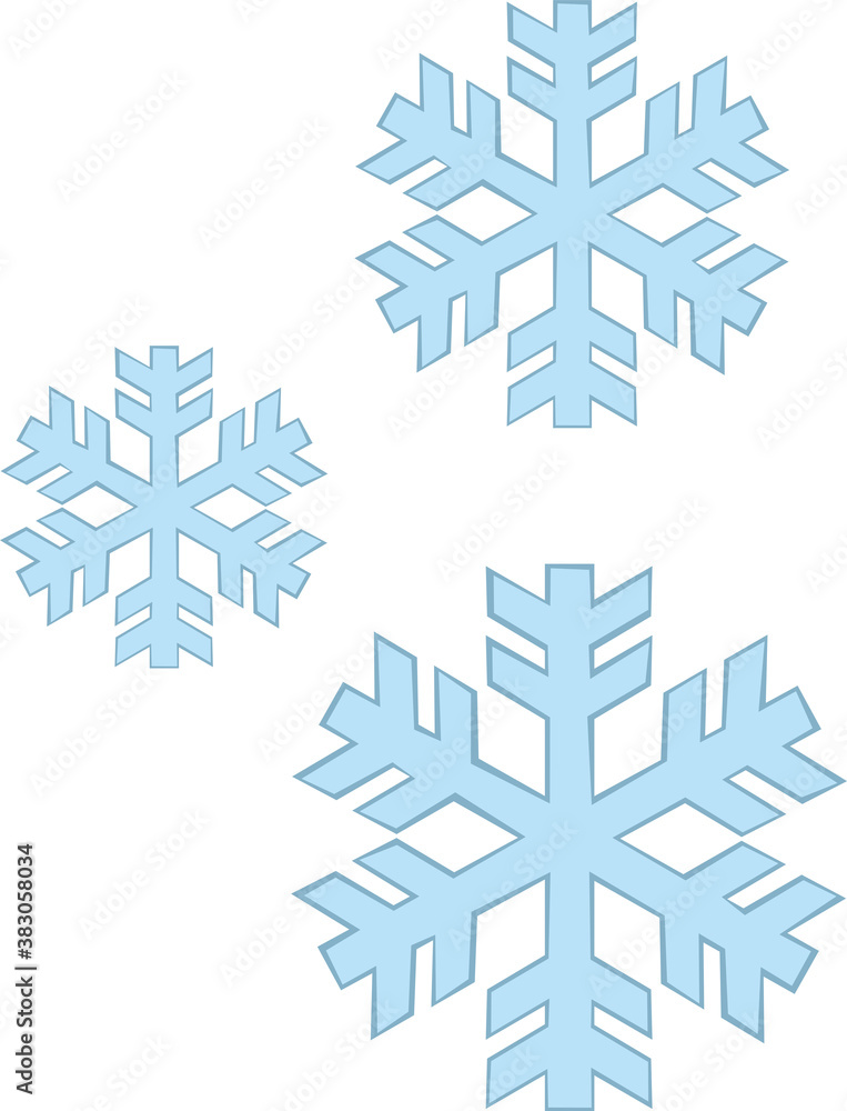 Vector illustration of a frost emoticon Vector illustration of a frost emoticon