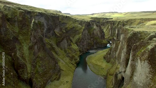 waterfall in the mountains
