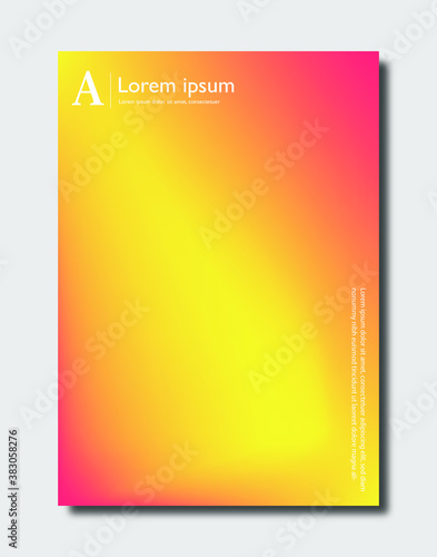 Colorful modern gradient background for template, brochure, flyer, cover design.