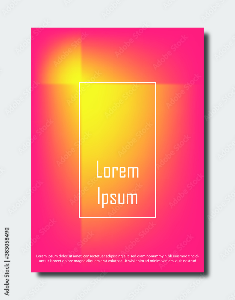 Colorful modern gradient background for template, brochure, flyer, cover design.