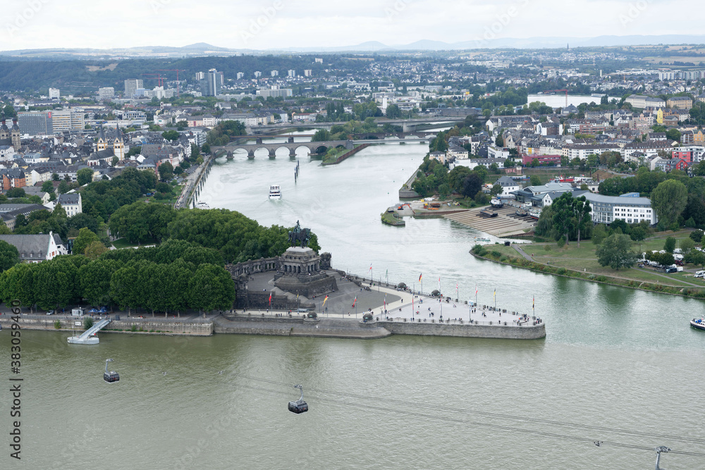 Naklejka premium Deutsches Eck in Koblenz