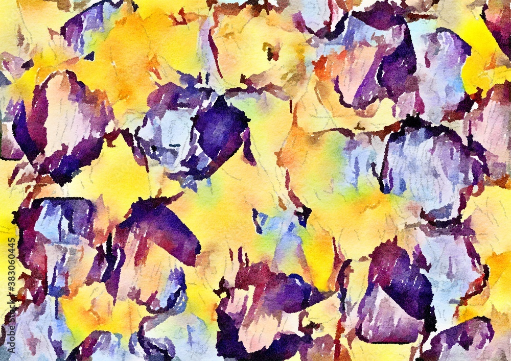 Watercolor abstract artistic background for design.
