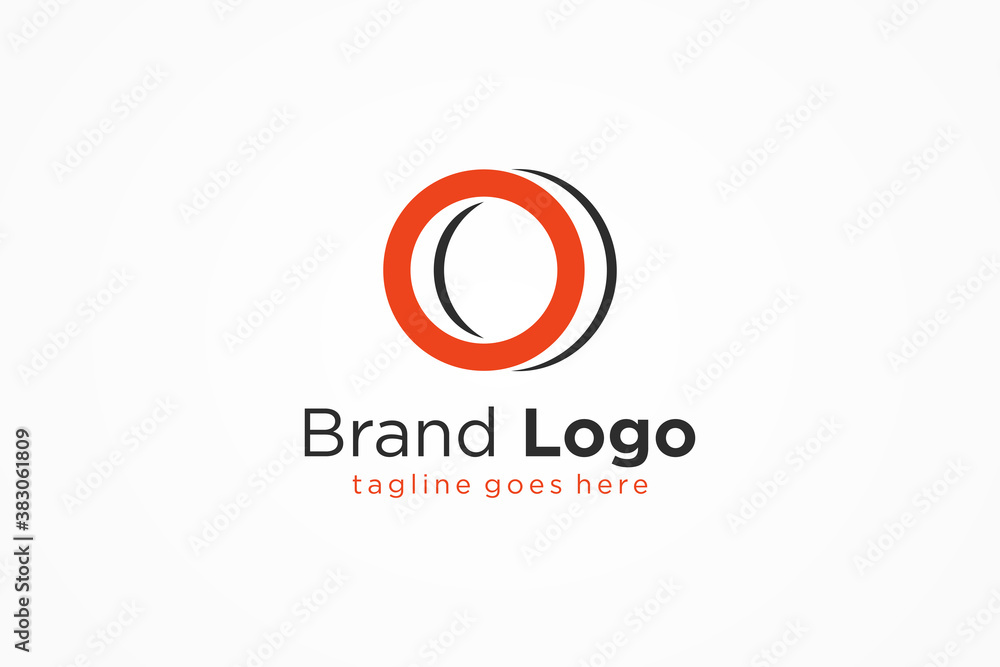 Abstract Initial Letter O Logo. Orange Circle Shape with Grey Shadow Infinity Style isolated on White Background. Usable for Business and Branding Logos. Flat Vector Logo Design Template Element. Abstract Initial Letter O Logo. Orange Circle Shape with Grey Shadow Infinity Style isolated on White Background. Usable for Business and Branding Logos. Flat Vector Logo Design Template Element.