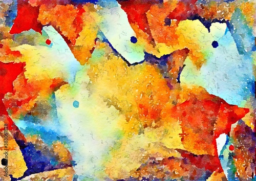 Watercolor abstract artistic background for design. 