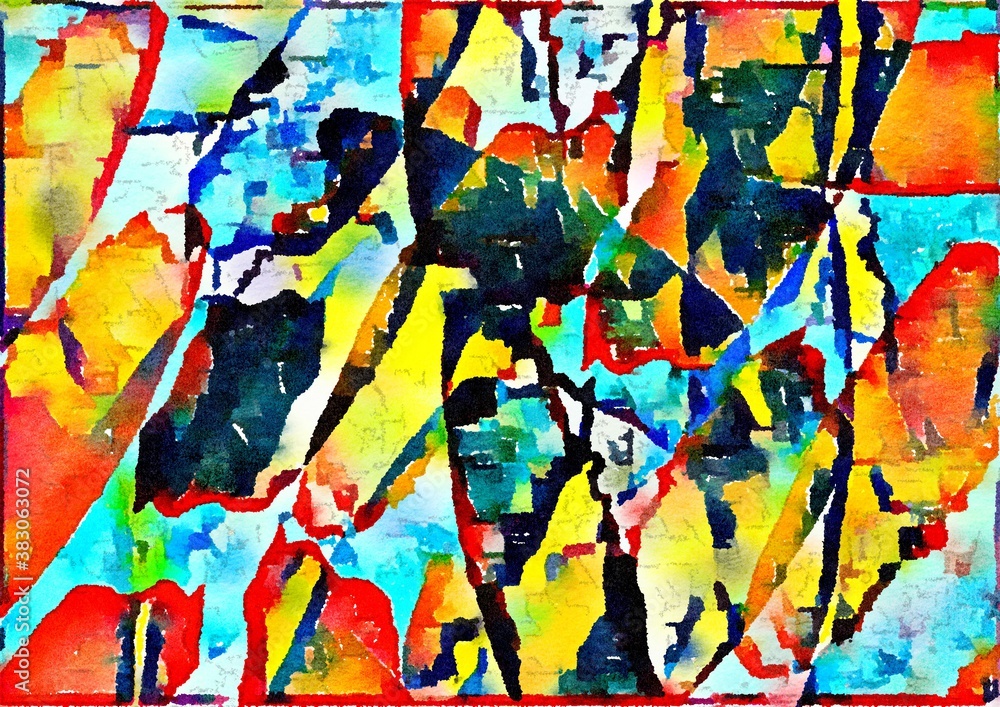 Naklejka premium Watercolor abstract artistic background for design. 