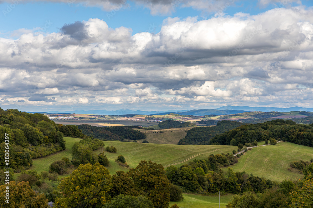 Fototapeta premium Autumn landscape around the castle Branc