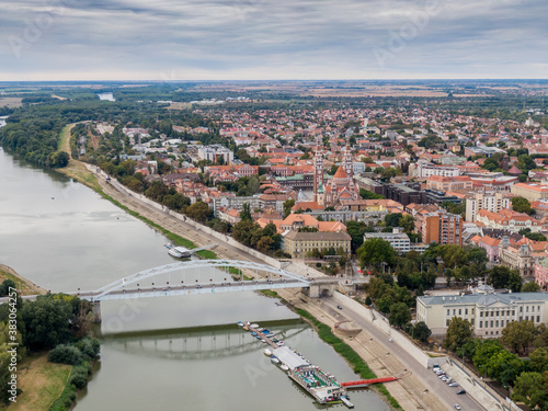 aerial photo of beautiful Szeged