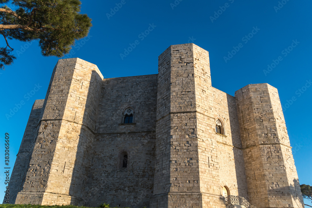 Castel del Monte, Apulia, built in the 1240s by the Emperor Frederick II in Italy.