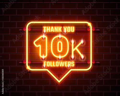 Thank you followers peoples, 10k online social group, happy banner celebrate