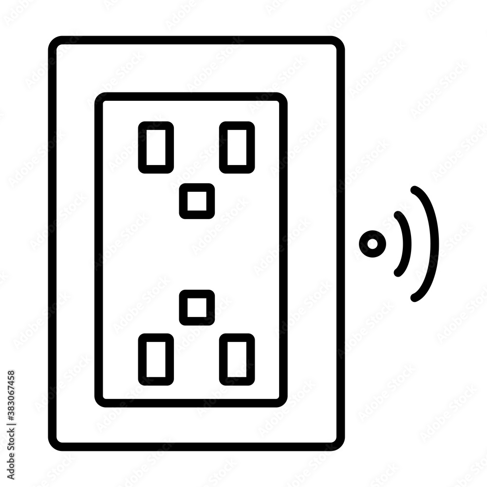 Smart home automation vector icon Smart home automation vector icon