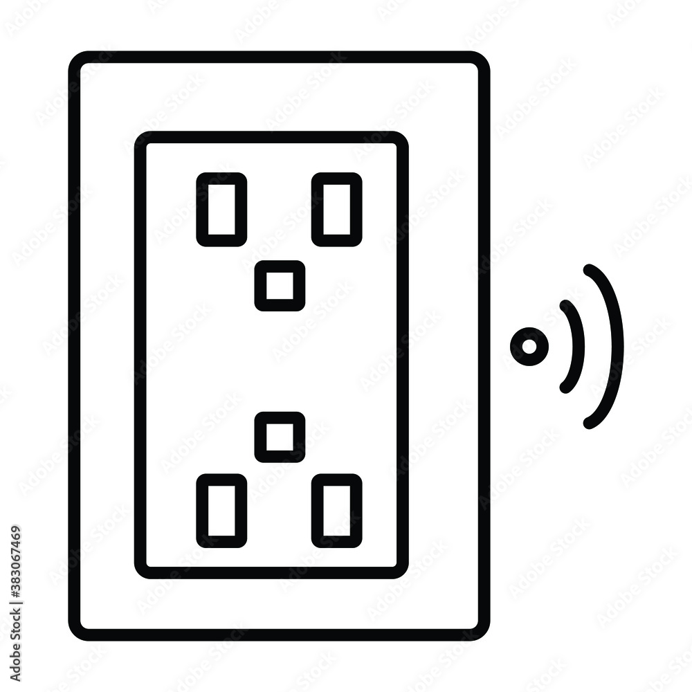 Smart home automation vector icon Smart home automation vector icon