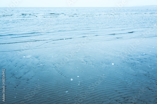 Cold sea water, blue toned natural photo