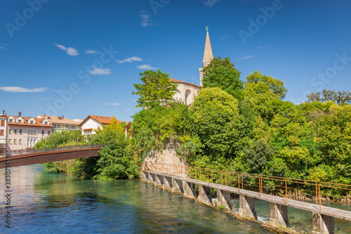 Canvas Print The town of Sacile, Pordenone, Italy