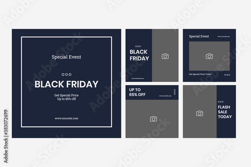 Elegant Promotion Sale Social Media Post Template - Vector