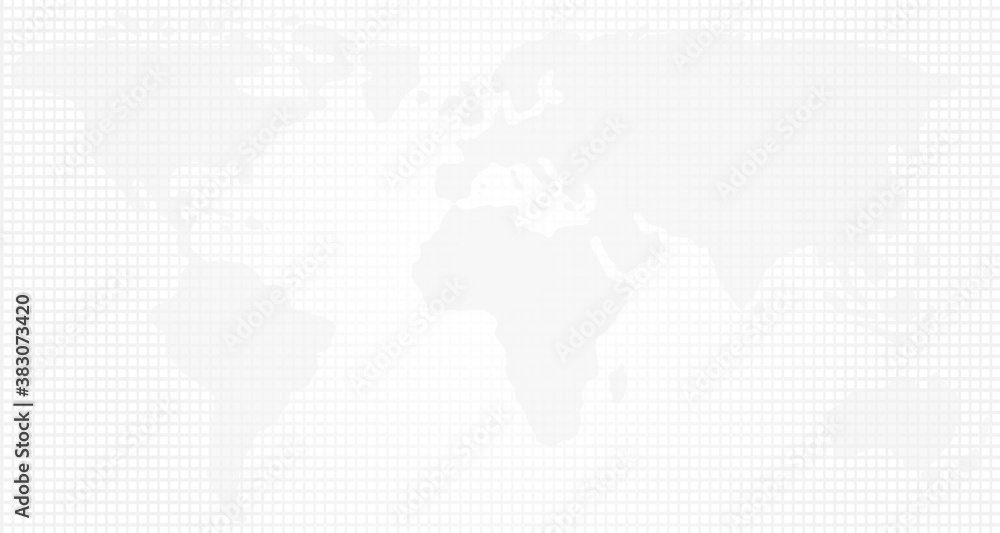 Light World Map Vector Illustration With Square Pattern Light World Map Vector Illustration With Square Pattern