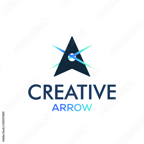 Creative arrow logo, arrow design concept, arrow energy, arrow power concept, direction logo