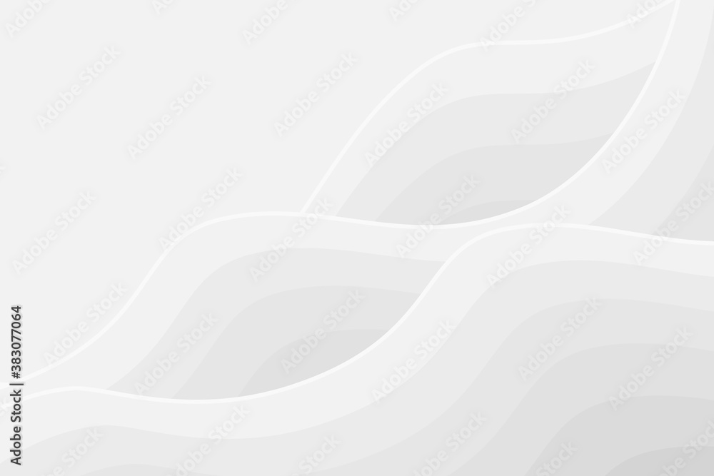 Obraz premium 3d white background Abstract wavy
