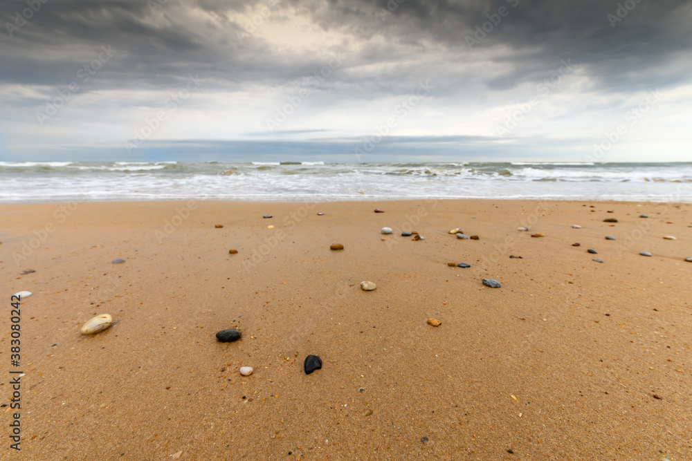 Beach on the Atlantic Ocean in France. Beach on the Atlantic Ocean in France.