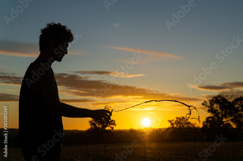 silhouette of a person